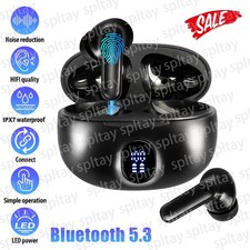 Bluetooth Headset 5.3 True Wireless Earphones Earbuds Headphones HiFi Sport TWS