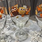 Vintage Libbey Hoot Owl And Friends Glass Goblets - Set of 3 — photo 2