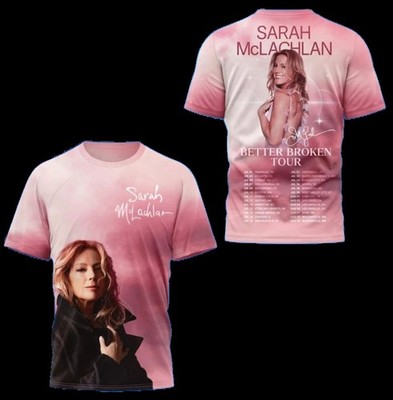 HOT!!! SarahMclachlan Better Broken Tour 2026 AOP 3D T-Shirt Unisex PP3076