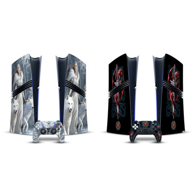 OFFIZIELLE ANNE STOKES KUNST MIX VINYL SKIN FOR PS5 PRO DIGITAL EDITION BUNDLE