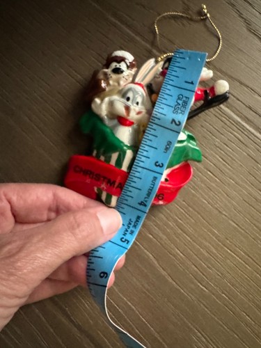 3 VTG WARNER BROTHER CHRISTMAS ORNAMENT K-9 1996 DOG, Sylvester,Bugs Tweety, Taz - Picture 24 of 24