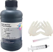 Black Ink Universal Refill Ink Kit Dye Ink 250ml Work for Canon HP Epsn Brother