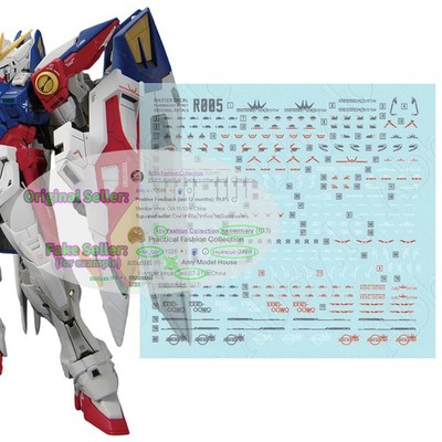 for RG 1/144 Wing Zero D.L Master Water Slide UV Light-Reactive Decal XXXG-00W0