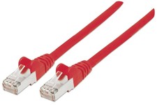 Intellinet Network Patch Cable, Cat6, 1m, Red, Copper, S/FTP, LSOH / LSZH, PVC,