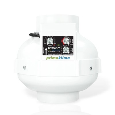 Prima Klima PK125EC-TC 680m³/h, Ø125mm klimageregelt - Grow, Abluft, Indoor