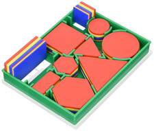 Educational Resources Attribute Blocks Desk Set