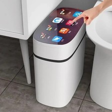 Smart trash can for living room, bathroom and...