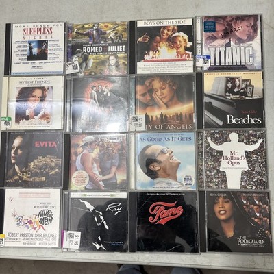 LOT of 16 CDs -SOUND TRACKS  THE BODYGUARD FAME  RAY  THE MUSIC MAN MUCH MORE