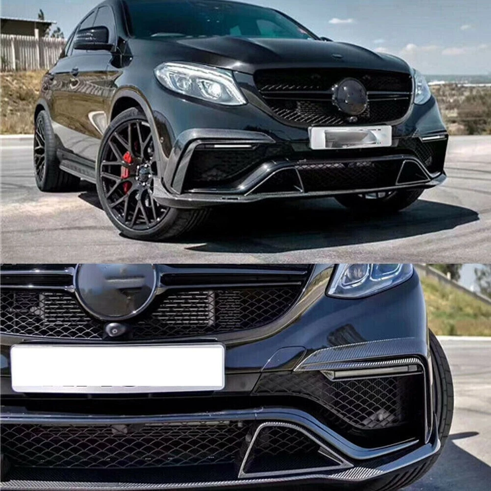 Разветвитель переднего бампера из углеродного волокна плавники Canard для Mercedes-Benz C292 GLE63 AMG - Изображение 4 из 4