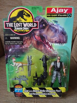 Kenner Jurassic Park Lost World Series 2 Ajay & Parasaurolophus Hatchling 1997
