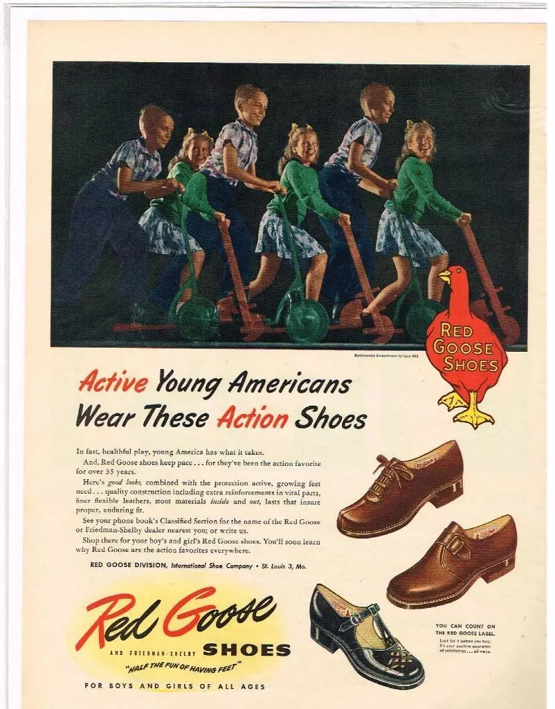 Red sales goose shoes