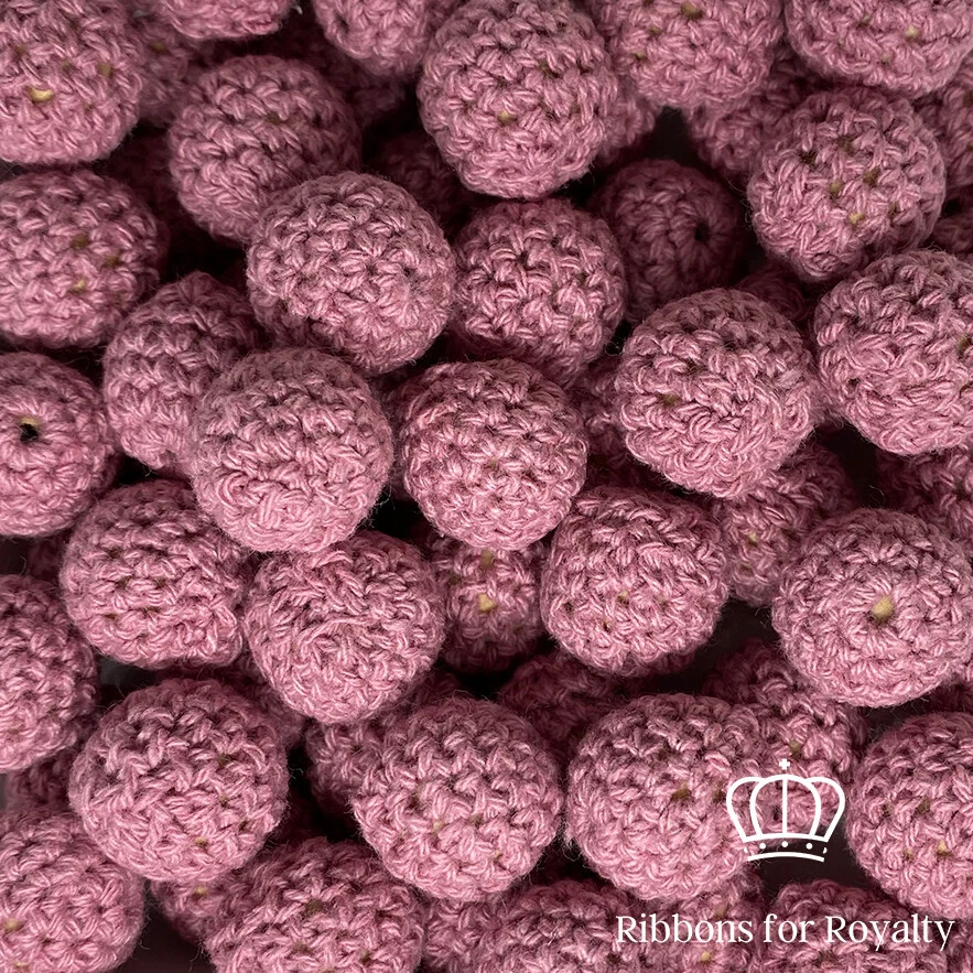 10 Pcs 16mm Round Natural Wooden Crochet Fabric Knitted Dummy Clip Beads *UK*