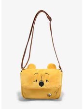 Disney Winnie The Pooh Yellow Figural Plush Crossbody Bag NEW with Tags NWT