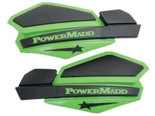 POWERMADD "STAR SERIES" HANDGUARDS ATV UTV MX SNOWMOBILE - GREEN/BLACK 34203