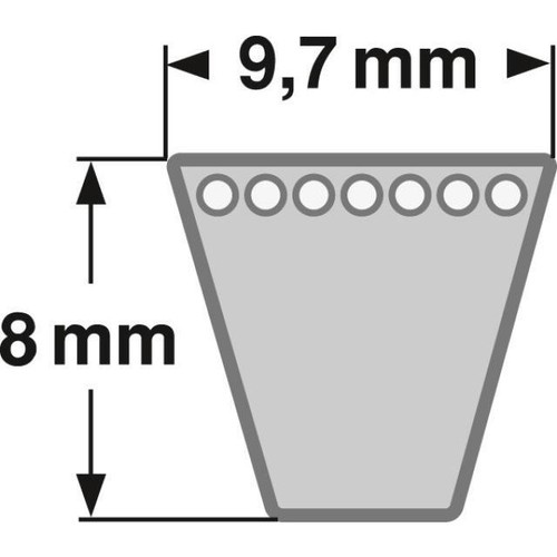 AS-Motor G07857023, E06890 Keilriemen für Motor - Getriebe - Bild 2 von 2