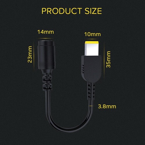 Runde Jack auf Square Plug Adapter Ladegerät Power Converter für N9S4 - Bild 14 von 15