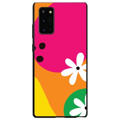 Hard Case Cover for Samsung Galaxy Note  Bold Flower Orange Pink Yellow