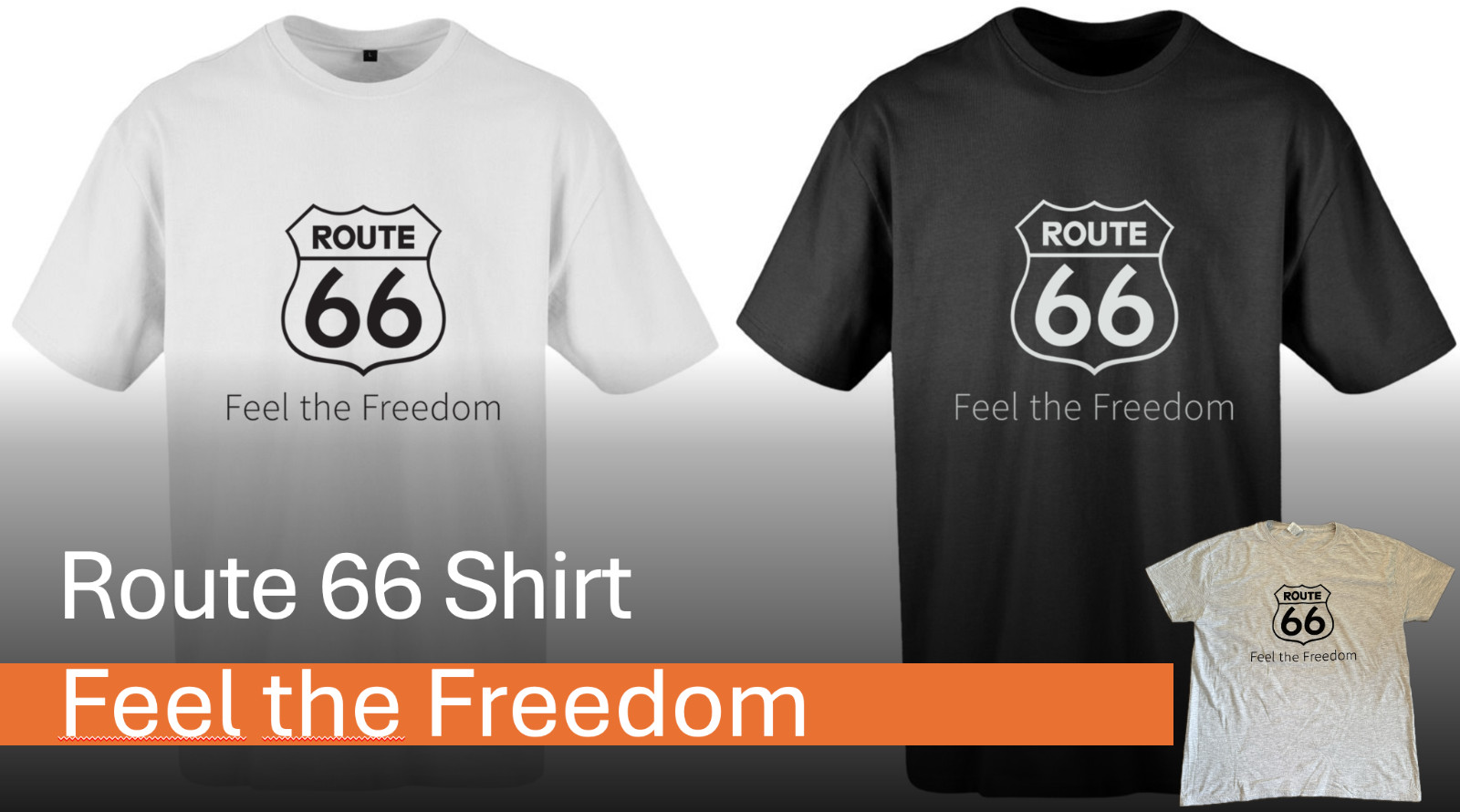 Route 66 Herren T-Shirt offizelles Lizenz Logo Shirt Farbe Größe wählbar