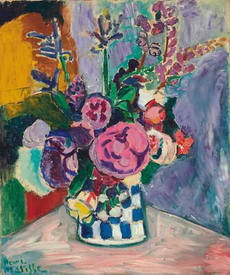 Henri Matisse Les Pivoines 1907 Flower Painting 17'' x 22'' Archival Art Print