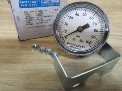 Ashcroft 25W1001TH-01B-XUC-100 Gauge 0-100 PSI