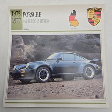 1975 1977 Porsche 911 Turbo Sport Classic Cars Collectors Club Card 90s Vtg