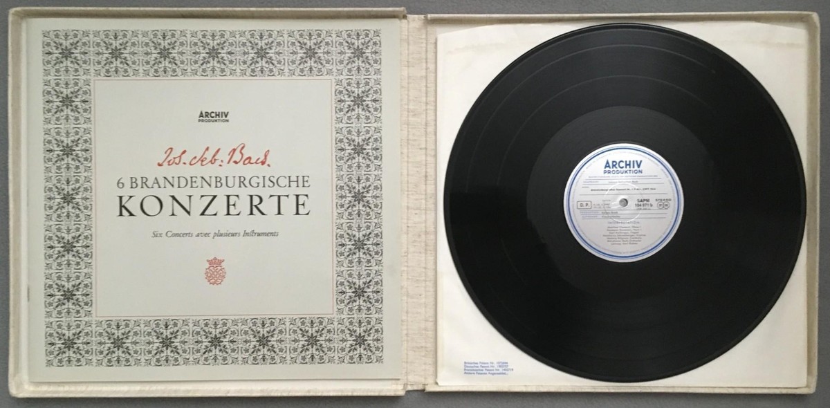 D972 Bach 6 Brandenburg Concertos Richter 2LP DGG Archiv 104