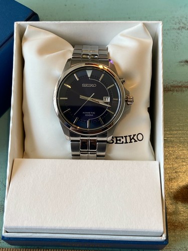 Seiko 5M82-0AB0 Man's Kinetic Quartz Wristwatch | eBay