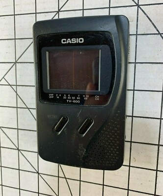 Casio TV-600 Portable LCD Analog Color Television Travel Camper