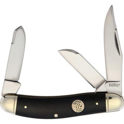 Marbles 431 Black Canvas Micarta Sowbelly Knife