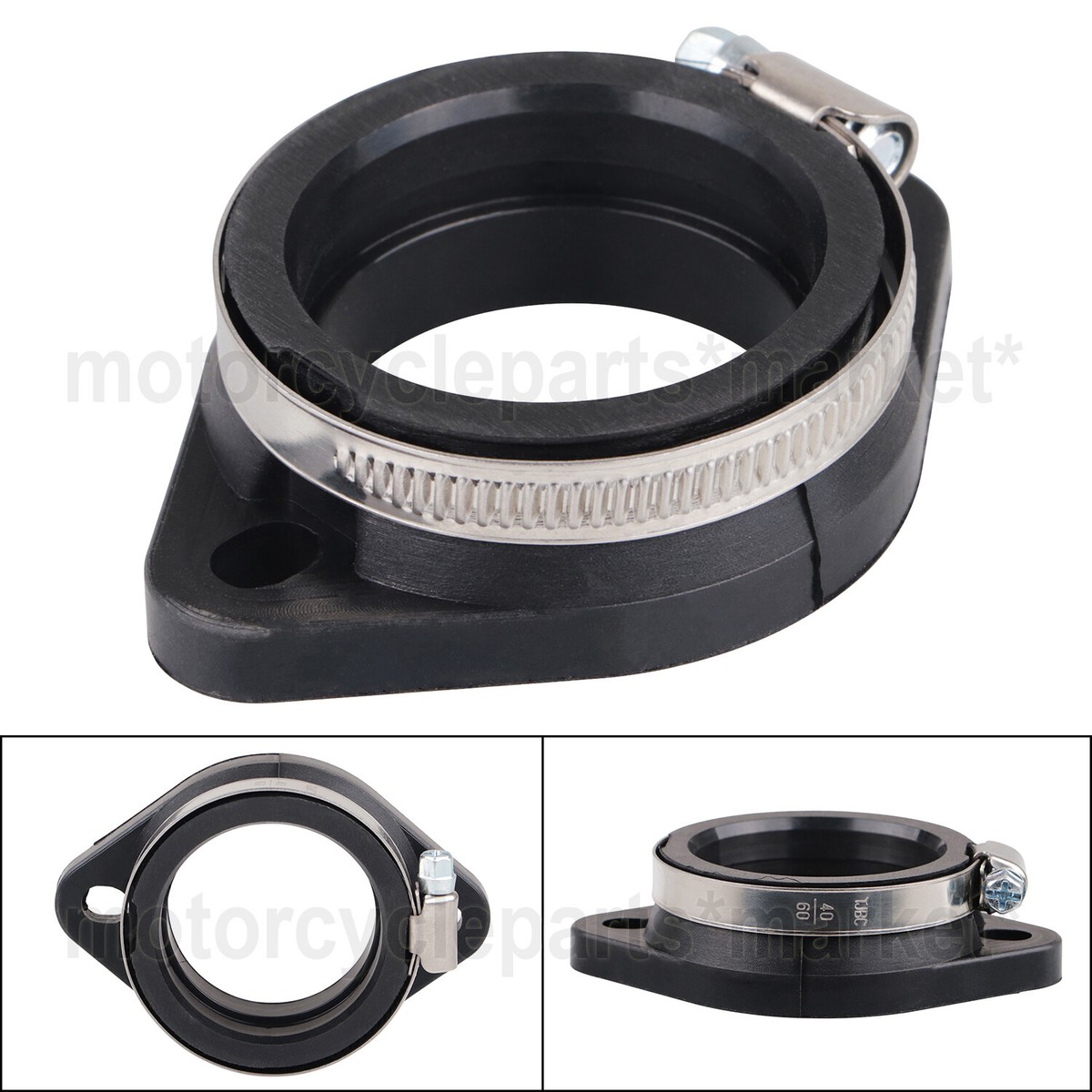 その他 S45 ADAPTER Black 45mm Flange Adapter Carburetor For Harley Electra Tour
