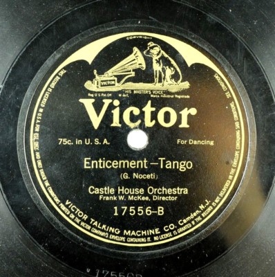 Castle House Orchestra - Batwing 78 RPM - Enticement Tango / Argañarez A11