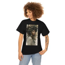 Bold Black Woman: AI Art Unisex Heavy Cotton Tee 02