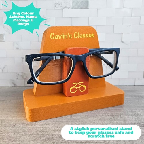 Personalised Glasses Holder Stand, Eyewear Spectacles Football Decor Christmas - Picture 16 of 24