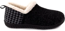 Women's Cozy Faux Sherpa Slippers Drawstring House Shoes Black Size 7 Only