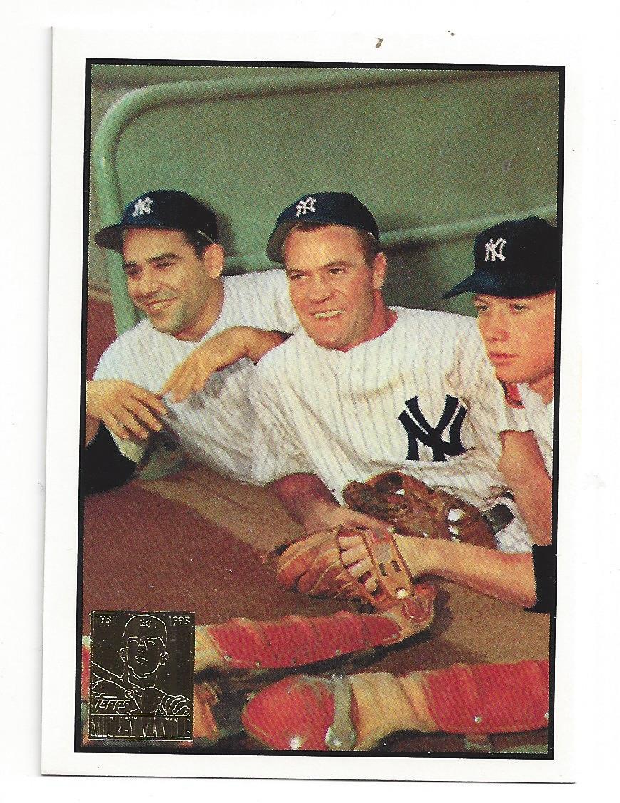 Mickey Mantle 1996 Topps Reprints Card # 44 Berra & Bauer | eBay