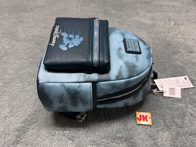 NEW Run Disney Loungefly Mini Backpack Blue Mickey Mouse  display picture 1