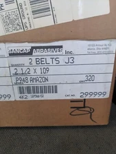 2 SANCAP ABRASIVES SANDING BELTS 2 1/2" X 109" 320 GRIT