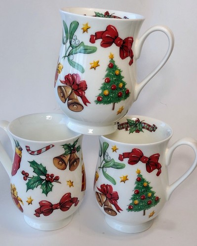 Roy Kirkham "A CHRISTMAS GIFT" Cups (3). EUC. English Fine Bone China 2007 - Picture 8 of 8