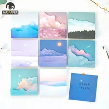 80 Pcs/set Moon Fantasy Artistic Series Memo Note Pads Teacher Nurse Mom Gift