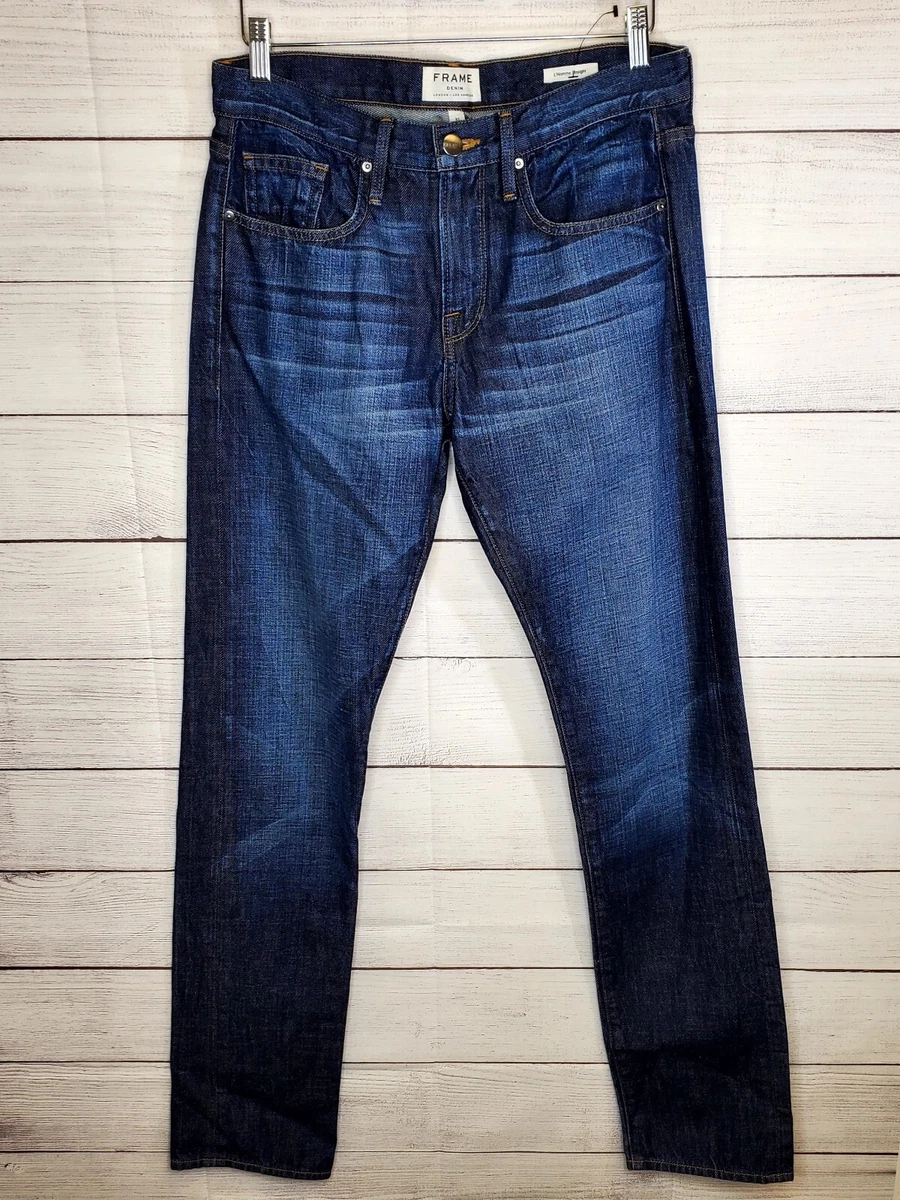 Jeans straight fit homme hot sale