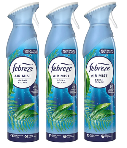 Febreze Aerosol Mist Air Freshener Spray Ocean Escape Scent x - Main Image