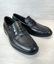Men's Sperry Top Sider Black Leather Manchester Loafer Memory Foam Size 11 M