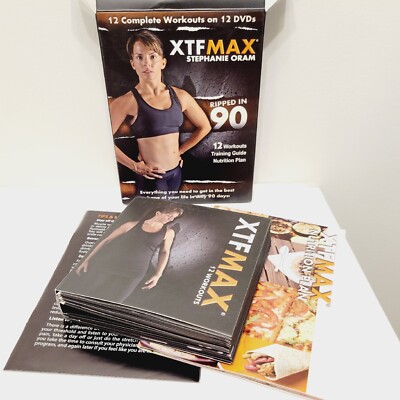XTF Max Ripped in 90 Days Fitness Exercise Workout 12 DVDs