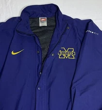90's Vintage Nike  Team University of Michigan Jacket Storm Fit  Size XL 