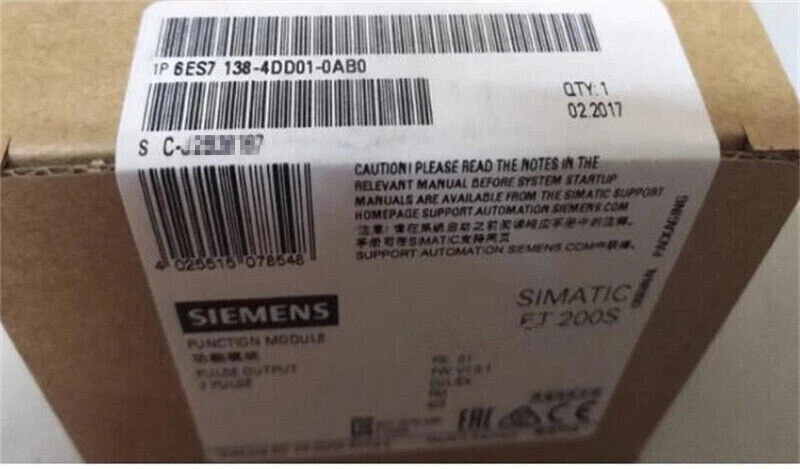 6ES7138-4DD01-0AB0 1PCS NEU SIEMENS PUNCTION MODULE 6ES7138-4DD01-0AB0 - Bild 1 von 1