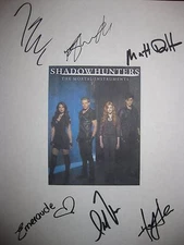Shadowhunters Mortal Instruments Signed TV Script Katherine McNamara Sherwood rp