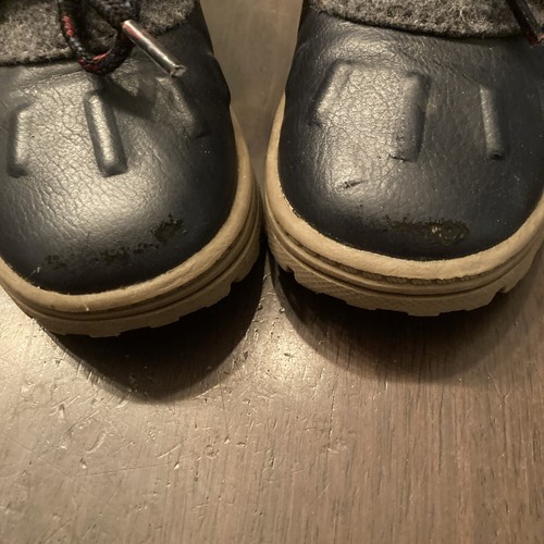 Pre-owned Carters Toddler Size 8M Hiking snow Boots Dark Blue - Picture 4 of 7