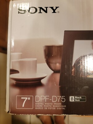 SONY DPF-D75 7 INCH BLACK DIGITAL S-FRAME 256MB Internal Memory