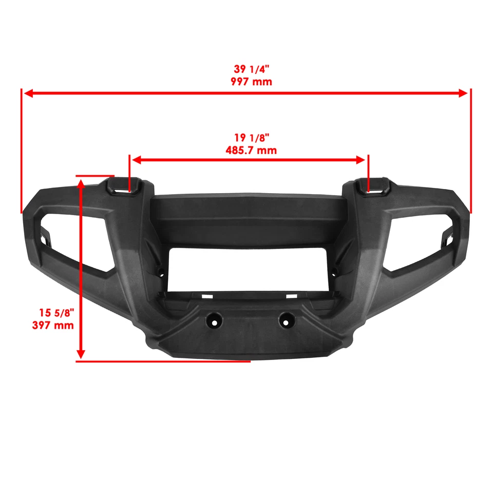 Parachoques delantero Caltric para Polaris Sportsman 700 2005-2007 / X2 700 2008 Foto 2 de 4