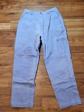 Vintage LL Bean Outdoors Light Purple Womans Size 12 Canvas Pants High Waist